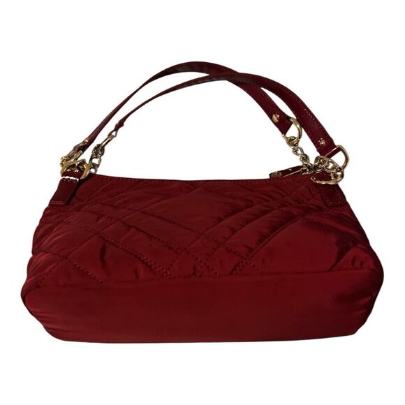 Talbots Red Quilted Bag with Elegant Crescent Design NWOT - Picture 1 of 6